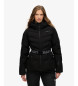 Superdry Luxe geriemde Ski jas zwart