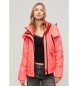 Superdry Giacca a vento Mountain con cappuccio rosa