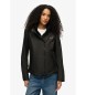 Superdry Chaqueta cortavientos con capucha Mountain negro