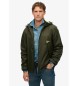 Superdry Windbreaker jacket with hood and green logo