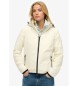Superdry Windbreaker jacket with hood and logo white
