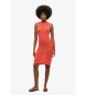 Superdry Vestido em croch Chevron coral