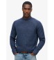 Superdry Navy thick raglan jumper