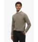 Superdry Brown chunky raglan jumper