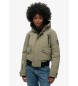 Superdry Blouson bombardier matelassé City green