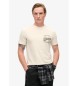 Superdry Copper Label Chest Graphic T-shirt hvid