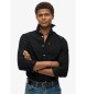 Superdry Camisa Oxford preta