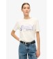 Superdry T-shirt VL e decorazioni bianco sporco