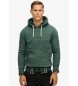 Superdry Sweat graphique  capuche avec logo gaufr vert