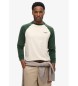 Superdry T-shirt de basebol verde