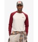 Superdry Maglietta da baseball Essential Logo beige, marrone
