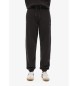 Superdry Pantaloni jogger con orlo elastico con logo Essential nero