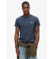 Superdry T-shirt essenziale con logo blu scuro