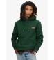 Superdry Sudadera con capucha y logotipo Essential verde