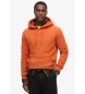 Superdry Sweatshirt med hætte og logo Essential orange