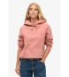 Superdry Felpa Essential Logo rosa