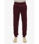 Superdry Pantalón jogger con logotipo Essential burdeos