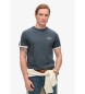 Superdry Retro-T-Shirt in Marineblau