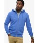 Superdry Essential Logo Zip sweatshirt blå