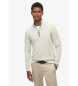 Superdry Jersey Essentials Half Zip gris