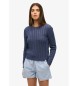 Superdry Essential Slim jersey blå
