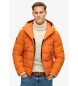 Superdry Quilted hooded jacket Expedition orange