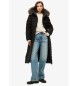 Superdry Mantello nero lungo Fuji