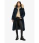 Superdry Cappotto lungo blu navy Fuji