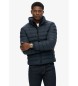 Superdry Fuji Print Wattierte Jacke navy