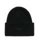 Superdry Black soft ribbed knitted beanie