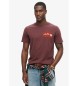 Superdry T-shirt mit Grafik auf der Brust Great Outdoor lila