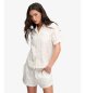 Superdry Chemise Heritage Broderie blanc cassé