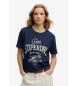 Superdry Camiseta Heritage Hamptons marino