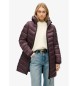 Superdry Piumino Fuji Mid lilla con cappuccio