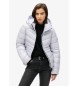 Superdry Fuji Steppjacke off-white