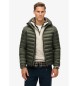 Superdry Fuji Sport Quilted Jacket with hood green