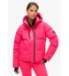 Superdry Quiltad jacka med huva rosa