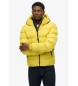 Superdry Sportsteppjacke mit Kapuze gelb