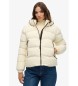 Superdry Veste matelass�e � capuche Stanton, blanc cass�