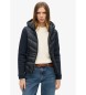 Superdry Casaco híbrido com capuz Storm Knit Navy