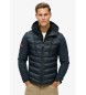Superdry Hooded softshell jas Storm marine
