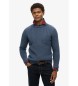 Superdry Blauer Jacob Zopfstrickpullover