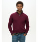 Superdry Maglia essenziale ricamata bordeaux