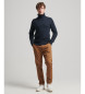 Superdry Brushed navy turtleneck jumper