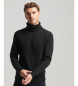 Superdry Black brushed turtleneck jumper