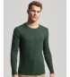 Superdry Jersey de cuello redondo Essential verde