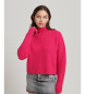 Superdry Essentiële roze vintage trui met ronde hals