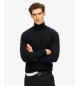 Superdry Merino-Rollkragenpullover schwarz