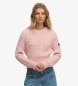 Superdry Maglione a Trecce Oversize rosa