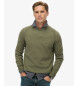 Superdry Pulôver em mistura de lã verde Superdry Pulôver em mistura de lã verde